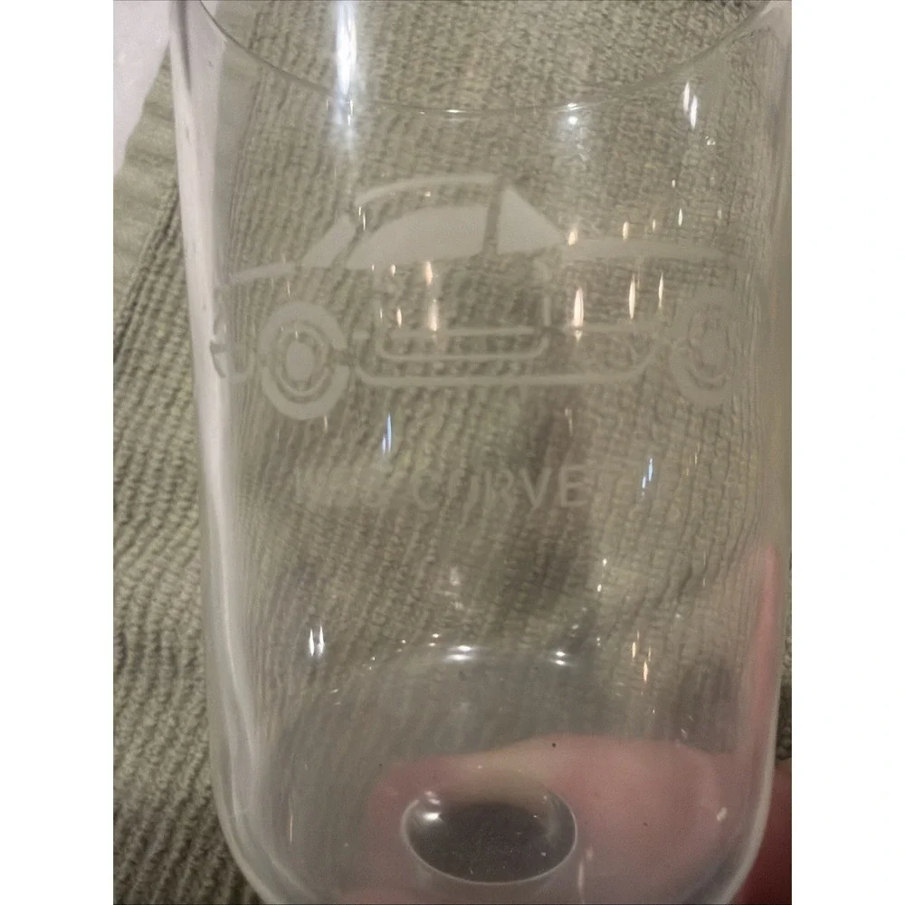 Set Of 8 Vtg Federal Glass Nordic Barware  With Etched Classic Car &2 Server0051